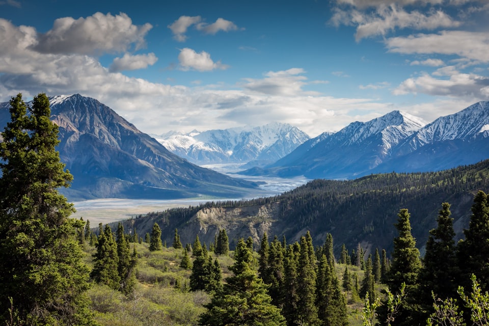 Mountain landscape under a different sky